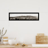 Glendale CA Panorama Foto 1911 Poster (Küche)