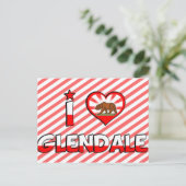 Glendale, CA Postkarte (Stehend Vorderseite)
