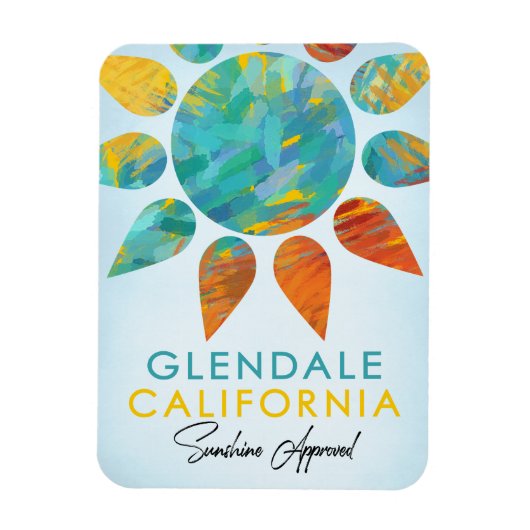 Glendale California Magnet (Vertikal)
