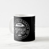 GLENDALE CALIFORNIA - SAN GABRIEL MOUNTAINS KAFFEETASSE (Vorderseite Links)