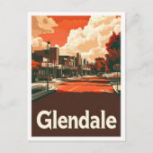 Glendale California USA Art Vintage Postkarte (Vorderseite)