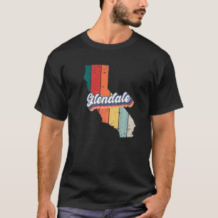 Glendale City Retro Vintages Heimat California T-Shirt