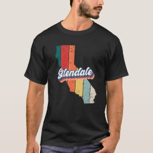 Glendale City Retro Vintages Heimat Kalifornien T-Shirt