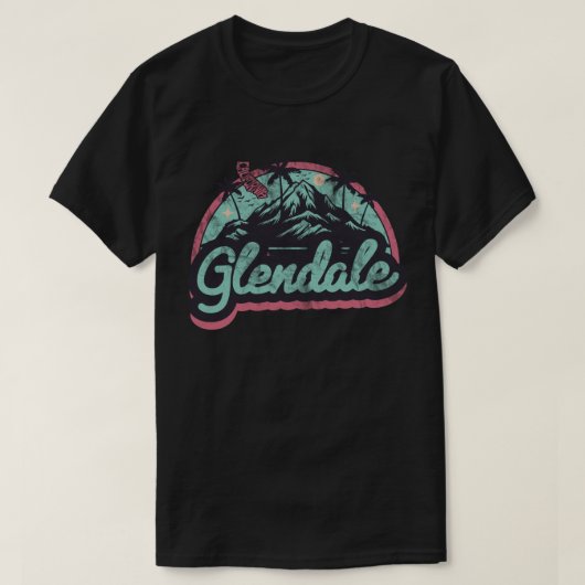 Glendale, Kalifornien T-Shirt (Design vorne)