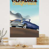 Glendale, kalifornische Reiseplakat Poster (Küche)