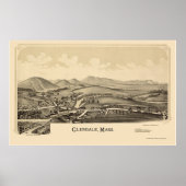 Glendale, MA Panoramic Map - 1890 Poster (Vorne)