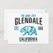 Glendale Postkarte (Vorne/Hinten)
