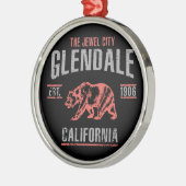 Glendale Silbernes Ornament (Links)