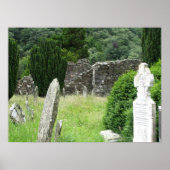 Glendalough, Irland Friedhof Poster (Vorne)