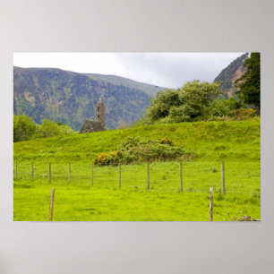 Glendalough, Irland. Glendalough ist eines Poster
