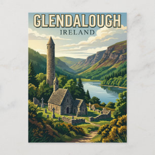 Glendalough Irland Postkarte