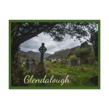 Glendalough (keltisches Kreuz) mit Text