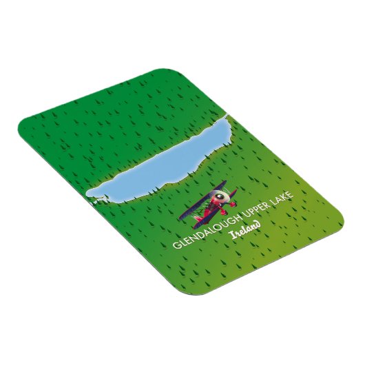 Glendalough Upper Lake Ireland Map Magnet (Rechte Seite)