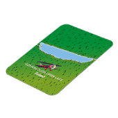 Glendalough Upper Lake Ireland Map Magnet (Linke Seite)