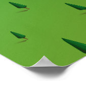 Glendalough Upper Lake Ireland Map Poster (Ecke)