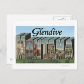 Glendive, Montana - Große Buchstabenszenen Postkarte (Vorne/Hinten)