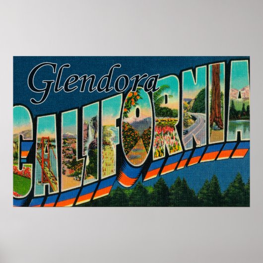 Glendora, Kalifornien - Große Briefszenen Poster (Vorne)