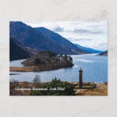 Glenfinnan Monument, Loch Shiel, Schottland Postkarte (Vorderseite)