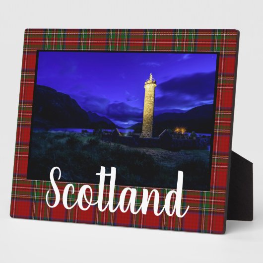 Glenfinnan Monument Tabletop Fotoplatte (Seite)