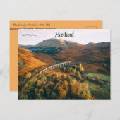 Glenfinnan Viaduct A830 Rd Glenfinnan Schottland Postkarte (Vorne/Hinten)
