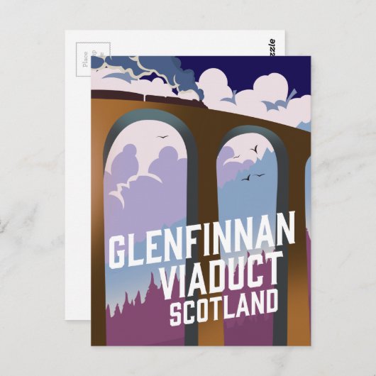 Glenfinnan Viaduct Scotland Postkarte (Vorne/Hinten)