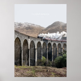 Glenfinnan Viadukt, Schottland Reisevorführung Poster
