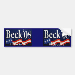 Glenn Beck 08 - Unelectable Autoaufkleber