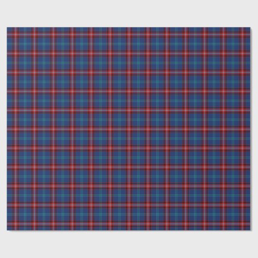 Glenn Clan Tartan Irish Kariert Pattern Geschenkpapier (Flach)