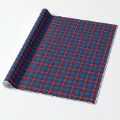 Glenn Clan Tartan Irish Kariert Pattern Geschenkpapier (Ungerollt)