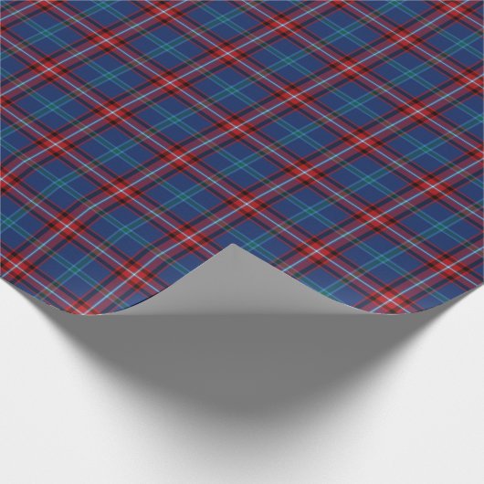 Glenn Clan Tartan Irish Kariert Pattern Geschenkpapier (Ecke)