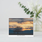 Glenn County California Sunset Postcard Postkarte (Stehend Vorderseite)