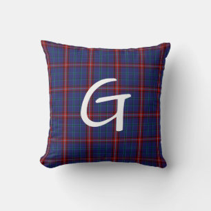 Glenn Kariert Mit Monogramm Pillow Kissen