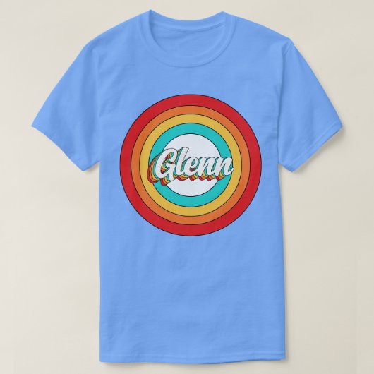 Glenn Name Shirt Vintag Glenn Circle (Design vorne)