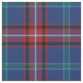 Glenn Tartan Pattern Blue Irish Kariert Stoff (Nahaufnahme)