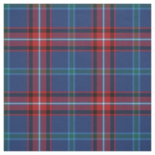 Glenn Tartan Pattern Blue Irish Kariert Stoff (Muster)