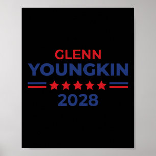 Glenn Youngkin für Präsident 2028 Mega Republikane Poster