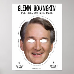 Glenn Youngkin-Kostümmaske Poster