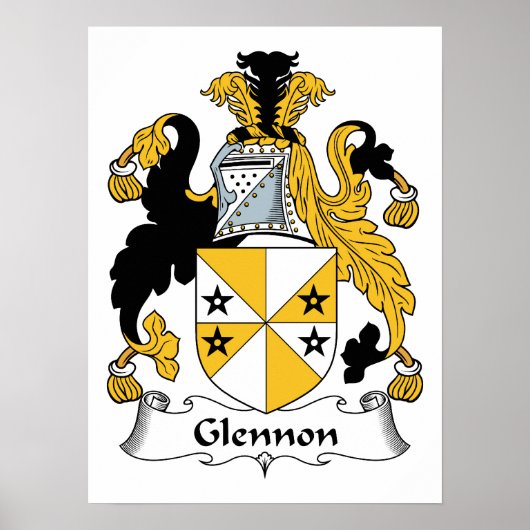Glennon Familienwappen Poster (Vorne)