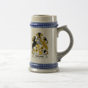 Glennon Wappen Stein - Familienwappen Bierglas