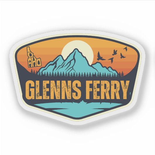 Glenns Ferry, Idaho Aufkleber (Vorderseite)