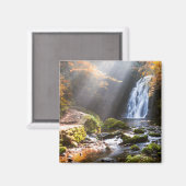 Glenoe Waterfall | Landkreis Antrim, Nordirland Magnet (Vorderseite/Rückseite)