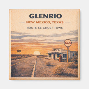 Glenrio Route 66 Geisterstadt-Kühlschrank-Dekor-Ge Magnet