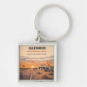 Glenrio Route 66 Geisterstadt-Reiseandenken Schlüsselanhänger