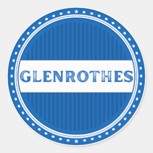 Glenrothes City Pride Emblem – Schottische Identit Runder Aufkleber