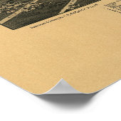 Glens Falls NY 1884 Poster (Ecke)