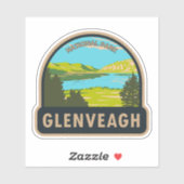 Glenveagh National Park Irland Lough Veagh Travel Aufkleber (Blatt)