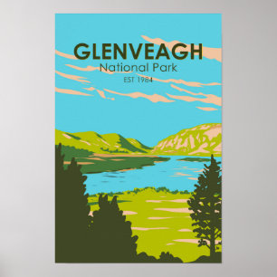 Glenveagh National Park Irland Lough Veagh Travel Poster