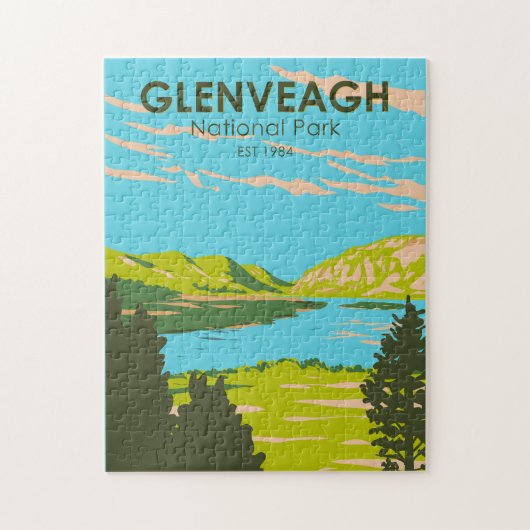 Glenveagh National Park Irland Lough Veagh Travel Puzzle (Vertikal)