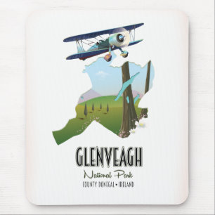 Glenveagh Nationalpark Irland County Donegal Karte Mousepad