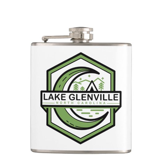 GLENVILLE-Mond-Hexa Flachmann (Vorderseite)